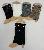 Knitted Boot Cuffs [Rhinestones]